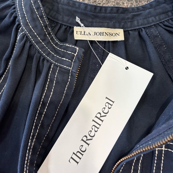 Ulla Johnson Navy Utility Tie-Belt Jacket Romper - Picture 2 of 14